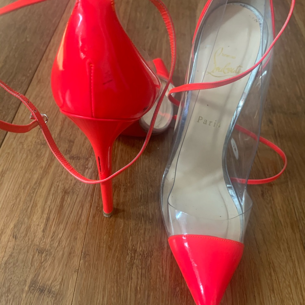 Louboutin ankle strap pumps